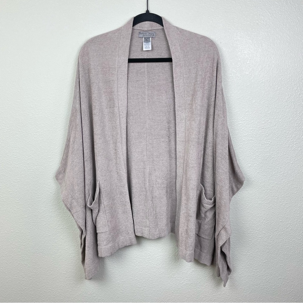 Barefoot Dreams Women's One Size Taupe Shrug Cardigan Cozy Chic Light Loungewear - Picture 2 of 15